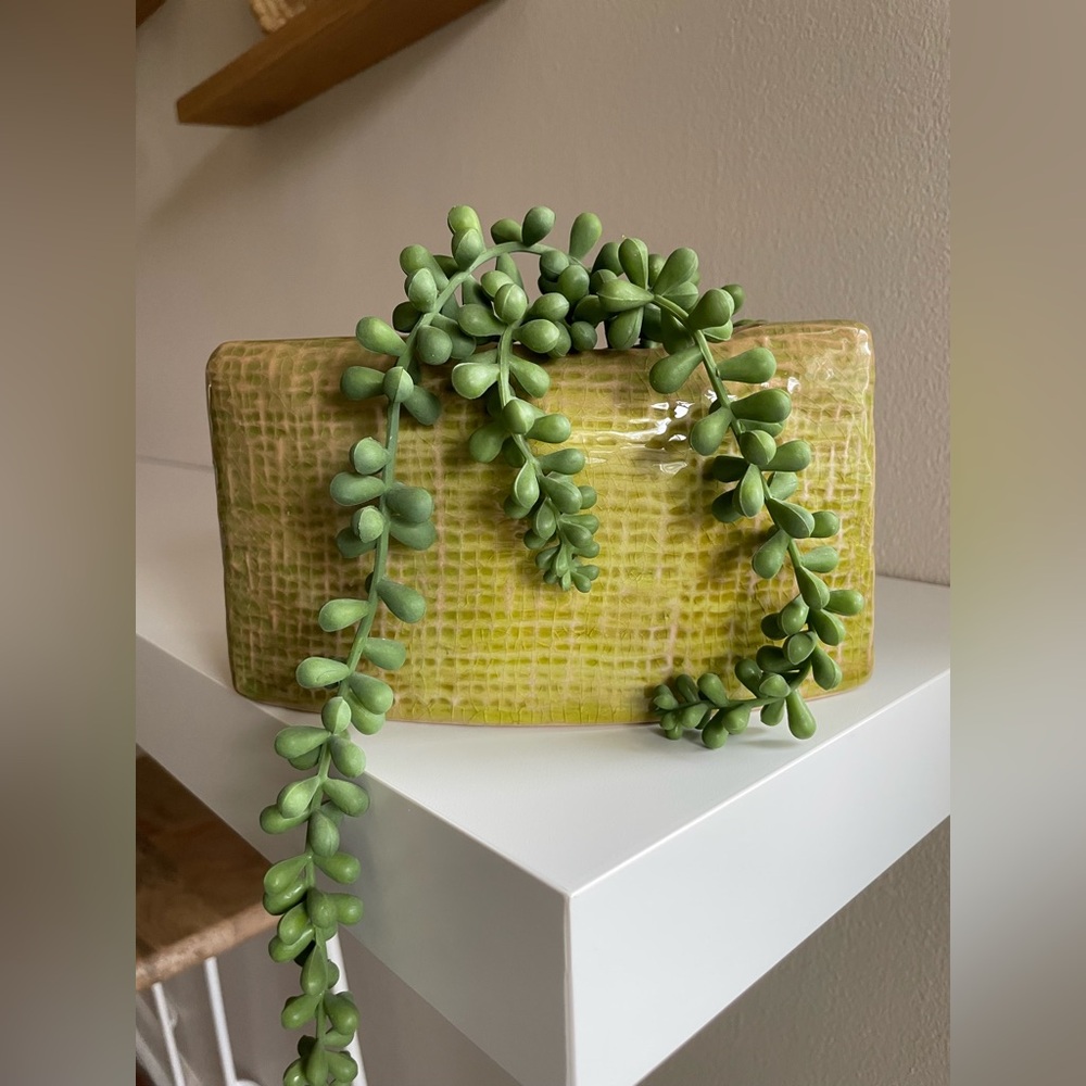 Green Ceramic Planter Vase